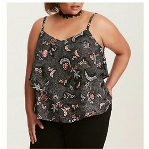 Torrid Double Layered Flowered Cami